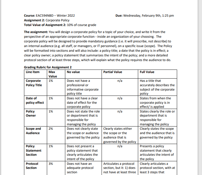 please answer that and follow the rubrics. Max 1%