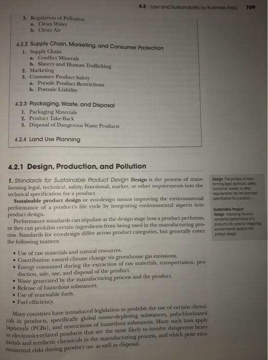 The insert on pg 108 and 109 provides an outline