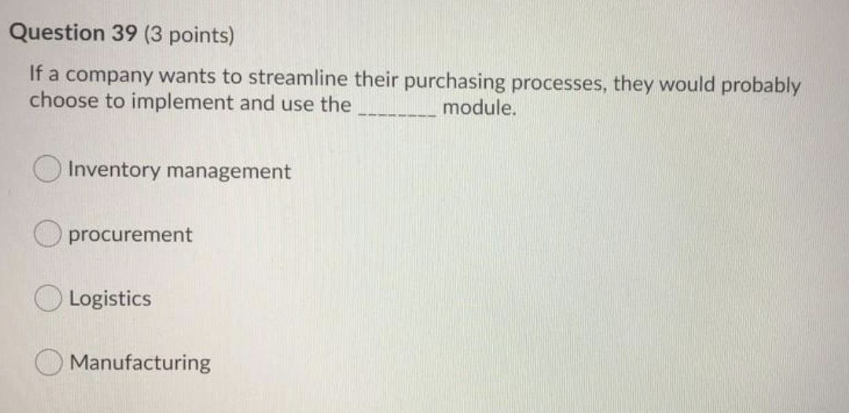 Question 38 (3 points) modeling uses rules to