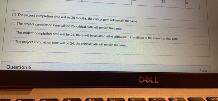Look at the task completion times, earliest start