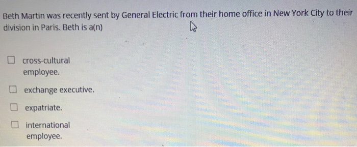 Beth Martin was recently sent by General Electric