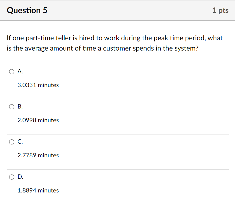 Q1 to Q6 are based on this problem. The manager