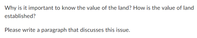 Why is it important to know the value of the