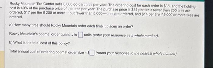 Rocky Mountain Tire Center sells 6,000 go-cart