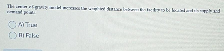 The center-of-gravity model increases the