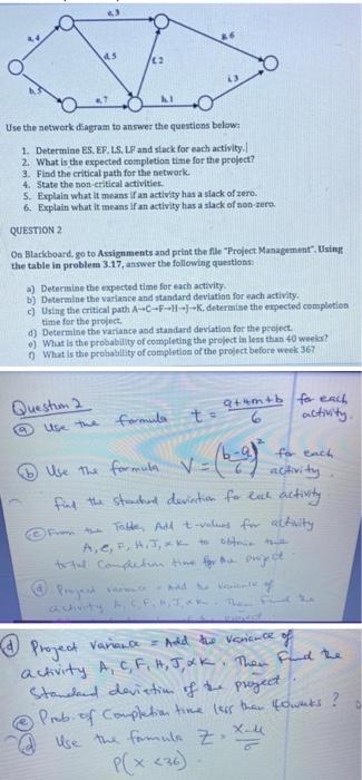 question 2 please C2 Use the network diagram to