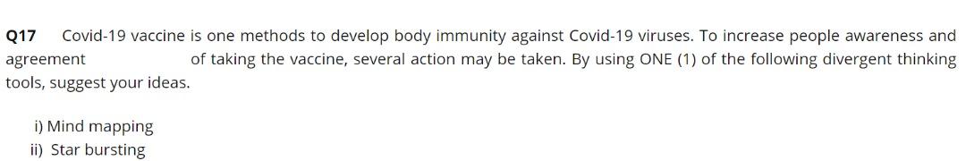 017 Covid-19 vaccine is one methods to develop