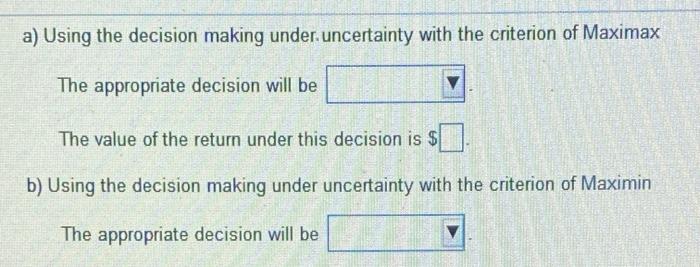 Given the following conditional value table