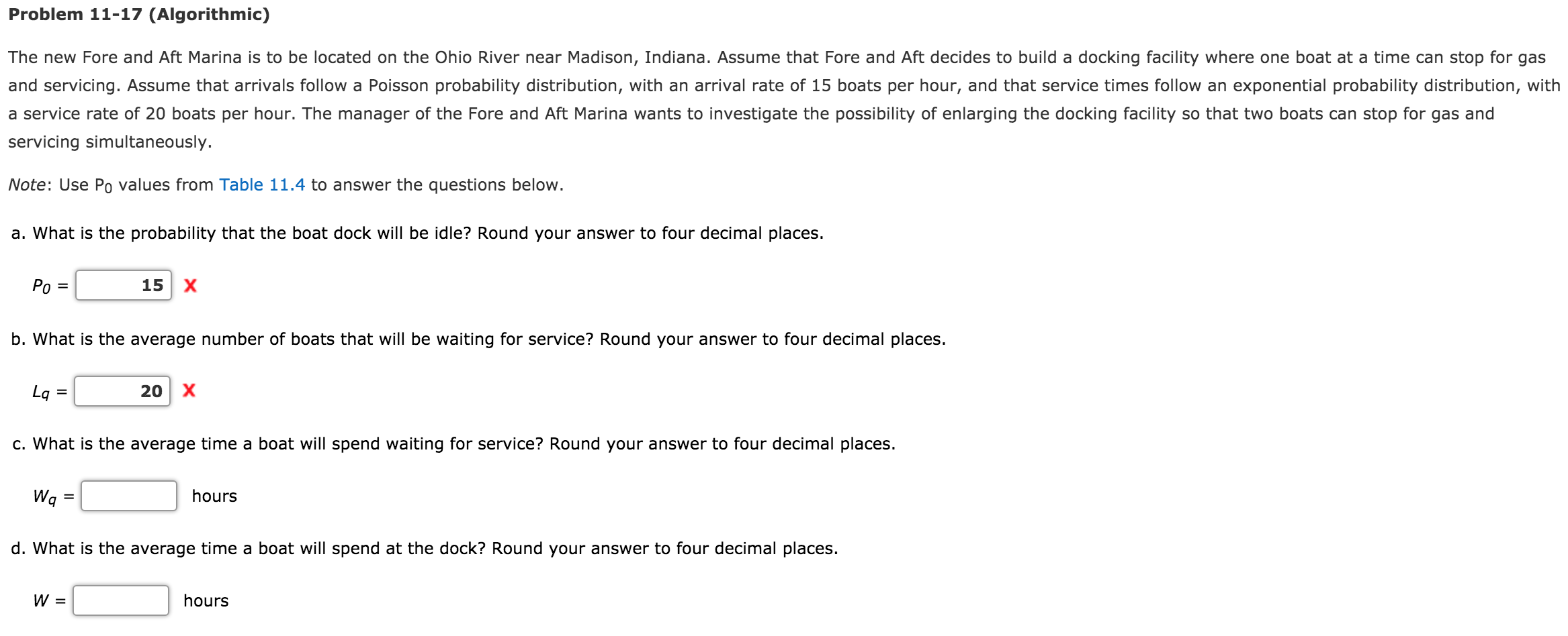 Problem 11-17 (Algorithmic) The new Fore and Aft