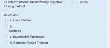 when using demonstration as a training method,