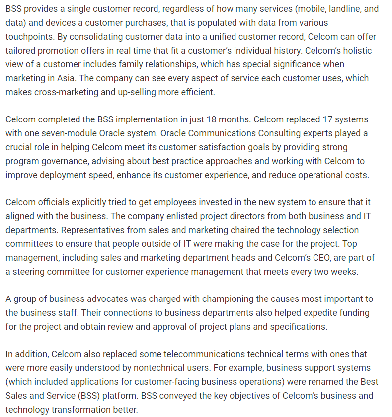 Business Problem-solving Case Customer