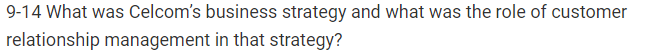 Business Problem-solving Case Customer