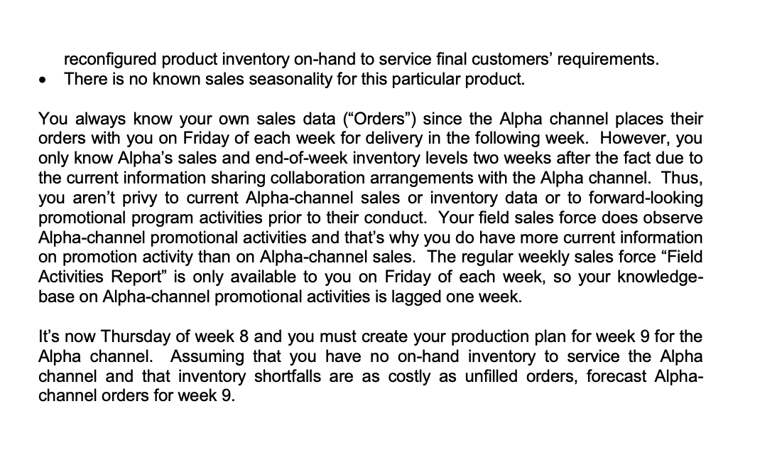 Read the problem, solve case and answer the