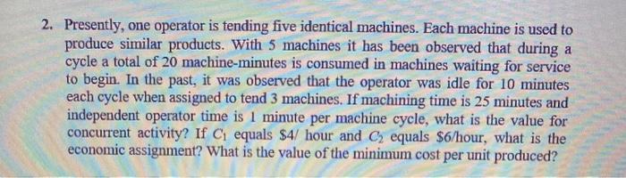 This is facility planning 2. Presently, one