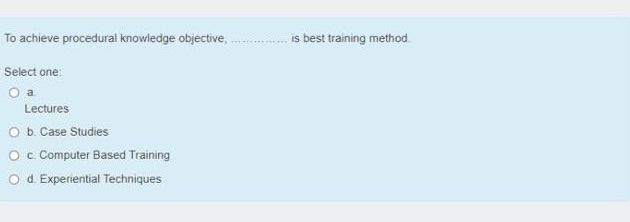 when using demonstration as a training method,