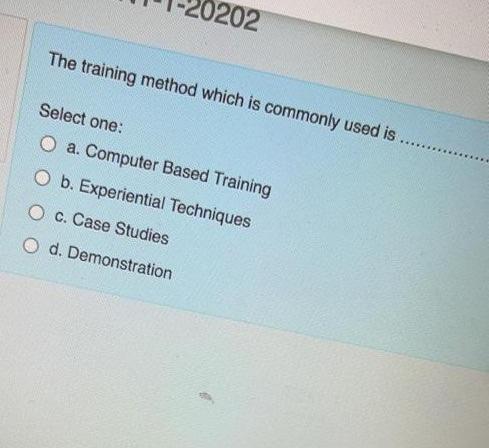 when using demonstration as a training method,
