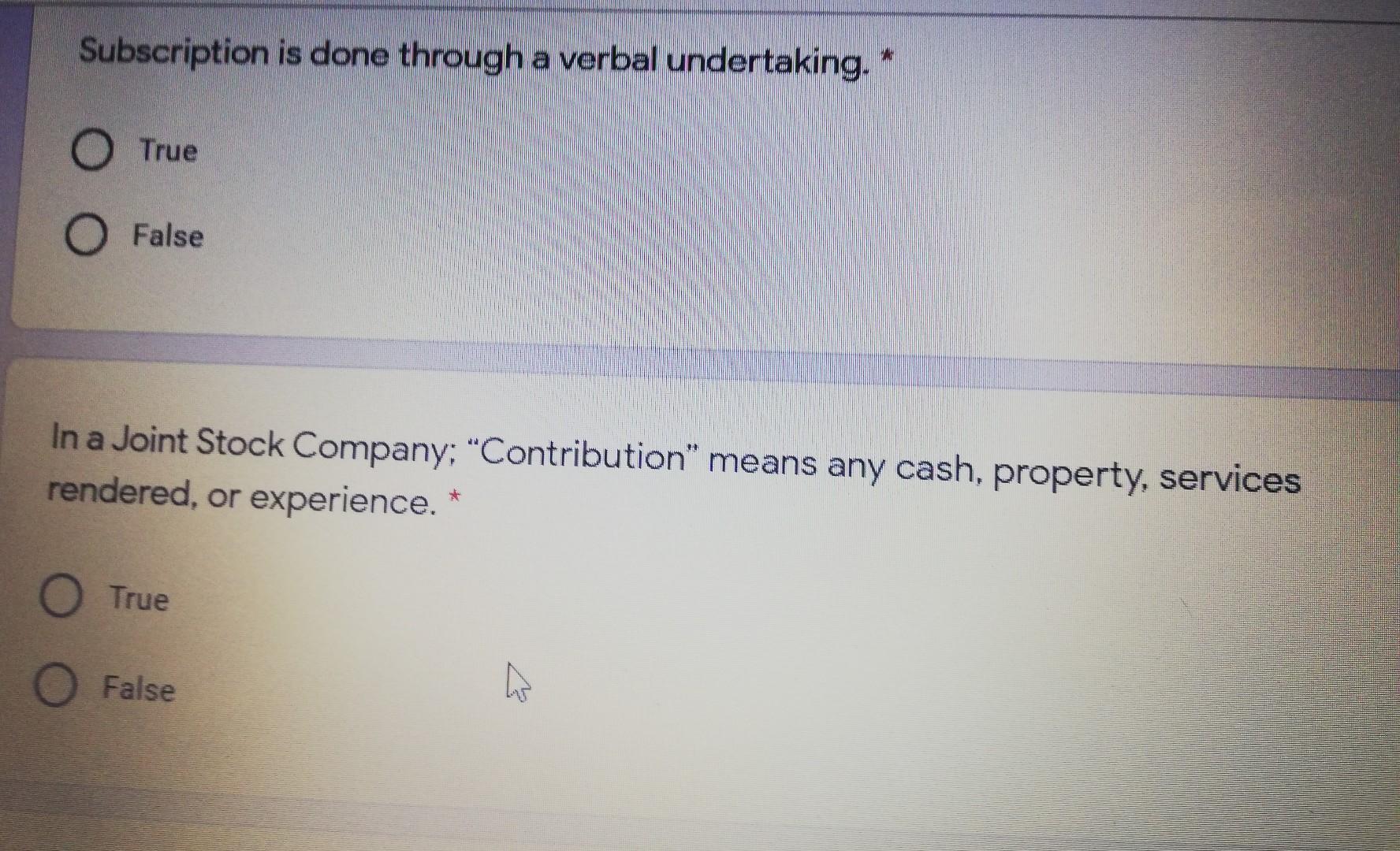 Subscription is done through a verbal