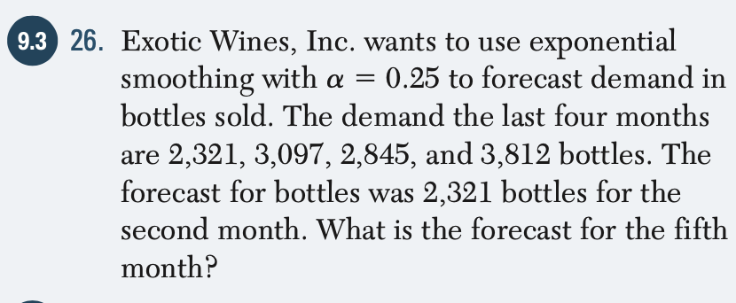 9.3 26. Exotic Wines, Inc. wants to use