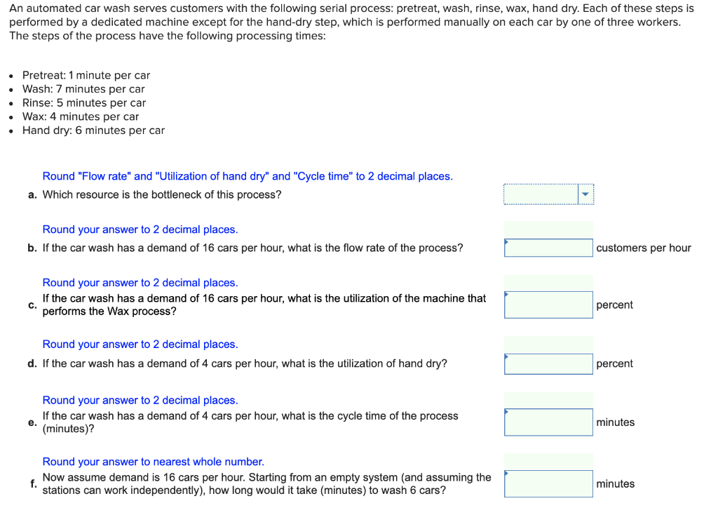 B, C and F are wrong. Please correct, and double