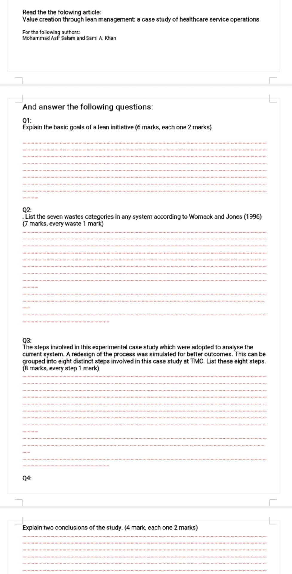 Read the the folowing article: Value creation