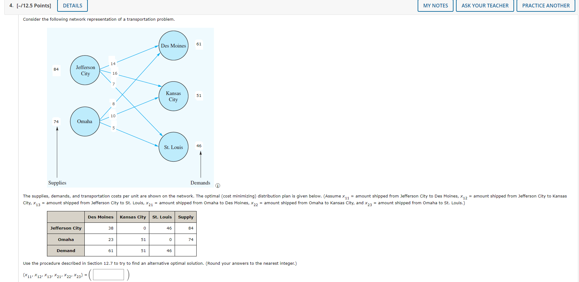 Please show how to solve in Excel 4. [-/12.5