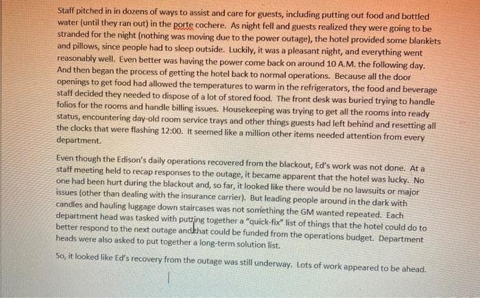 Case Study: Ed Watts felt he had finally