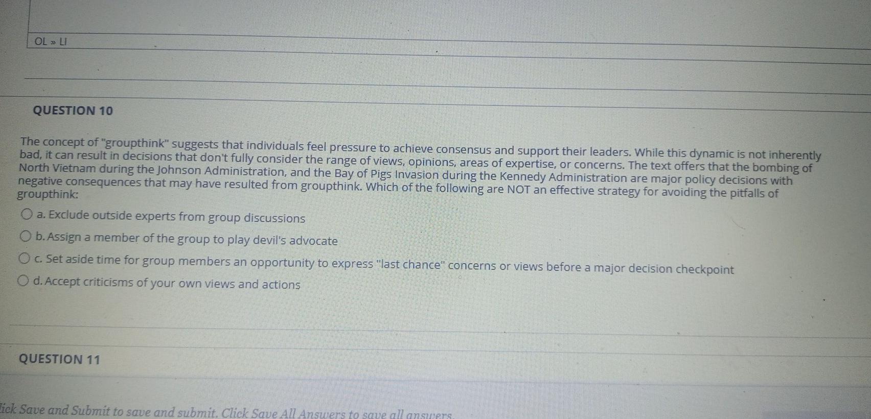 QUESTION 12 Conflict between individuals or among