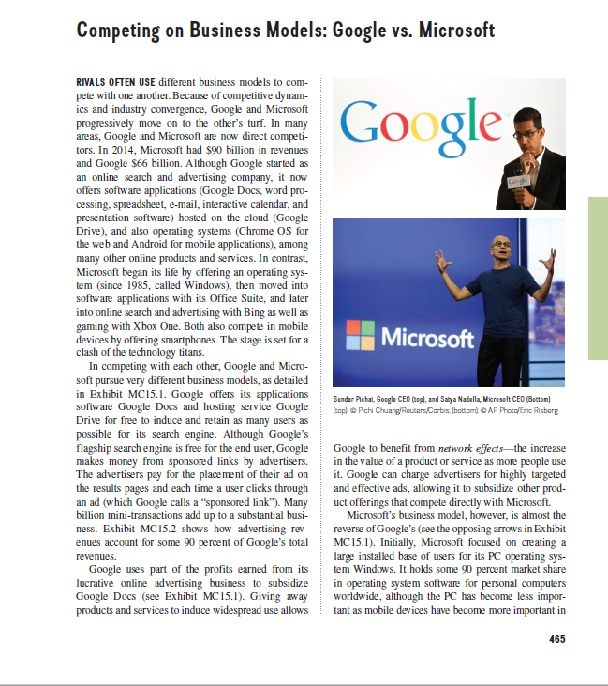 Read Mini Case 15 Competing on Business Models: