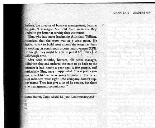 Question 2. Consider the five types of power we