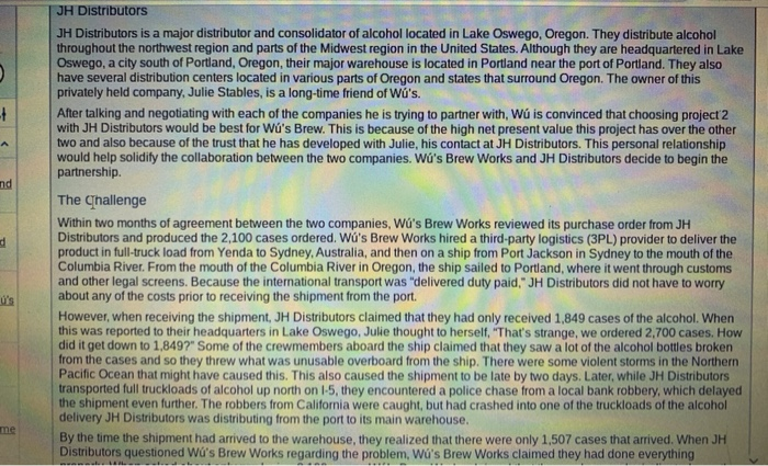 Please read the case study & answer 1-5 thanks