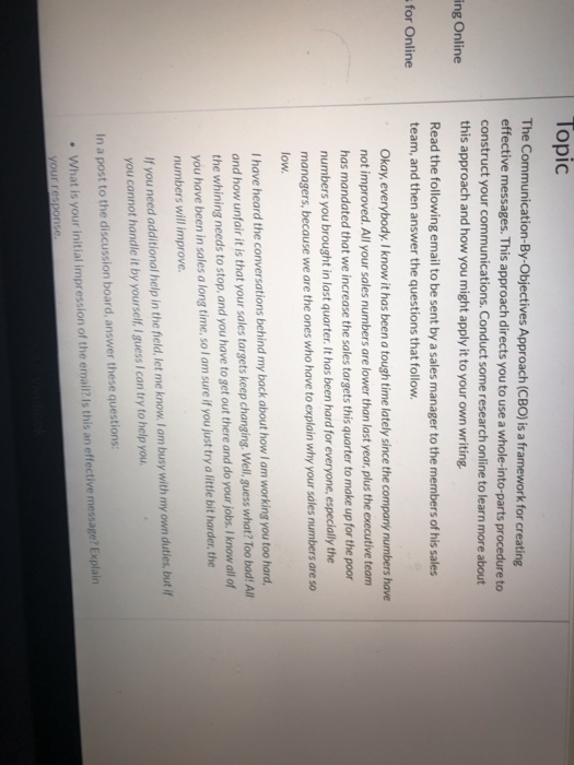 please type the answer Topic The