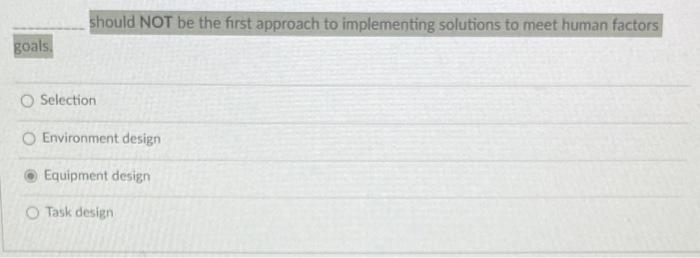 should NOT be the first approach to implementing