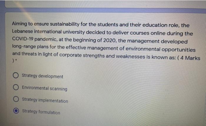 Aiming to ensure sustainability for the students