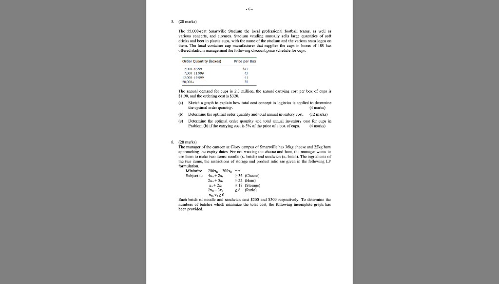 -6- 5. (20 marks) The 55,000-seat Smartville