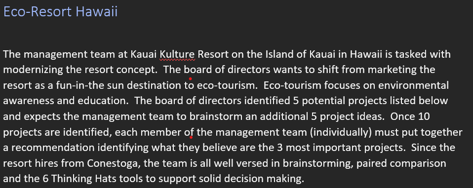 About the Assignment: It is often challenging to