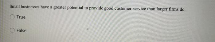 Small businesses have a greater potential to