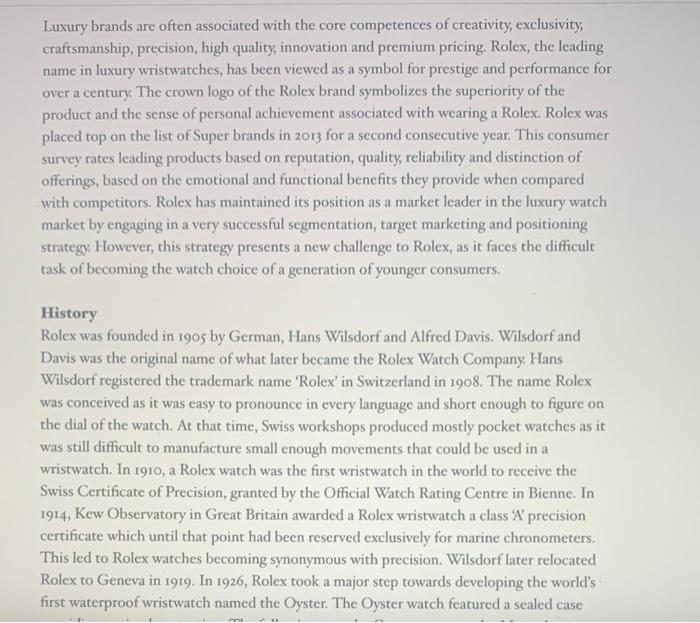 first waterproof wristwatch named the Oyster. The