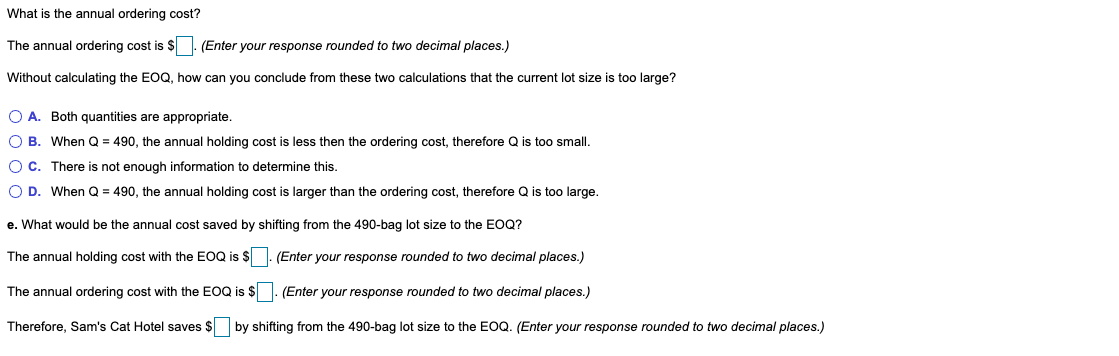 Sam's Cat Hotel operates 52 weeks per year, 5