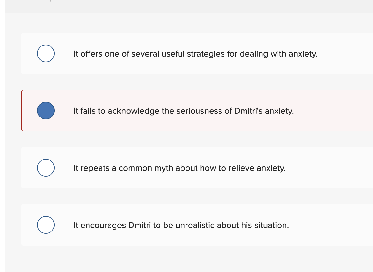 Which strategy for dealing with pre-presentation