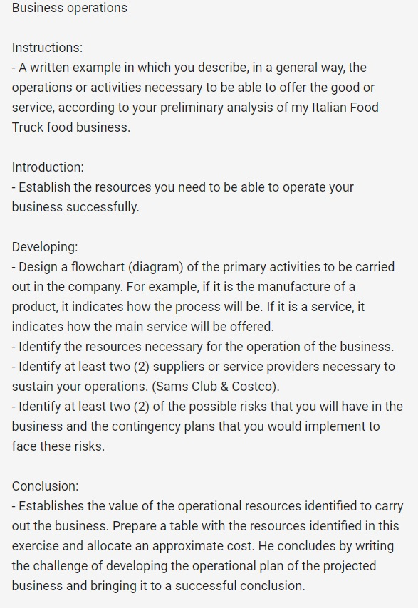 Can you help me with the operational business