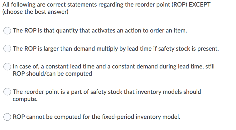 All following are correct statements regarding