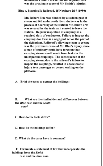Homework Assignment Chapter 23 Synthesizing Cases