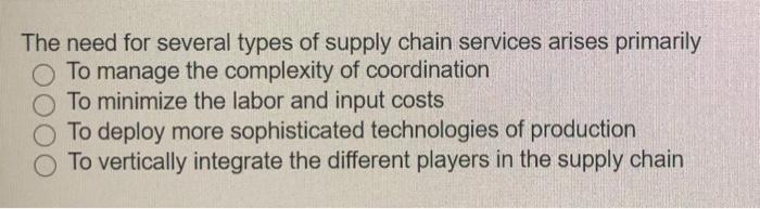 When suppliers are chosen for the lowest costs at