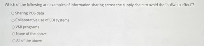 Which of the following are examples of