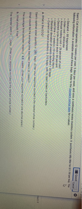 what is b answer Quest Cancel Sam's Cat Hotel