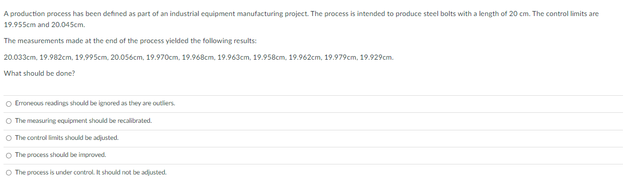 A production process has been defined as part of