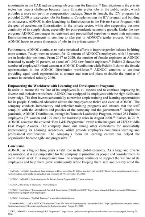 ADNOC's People and Performance Culture: