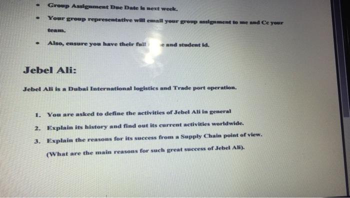 - Croap Assigansent Dae Date in mext week. - Your