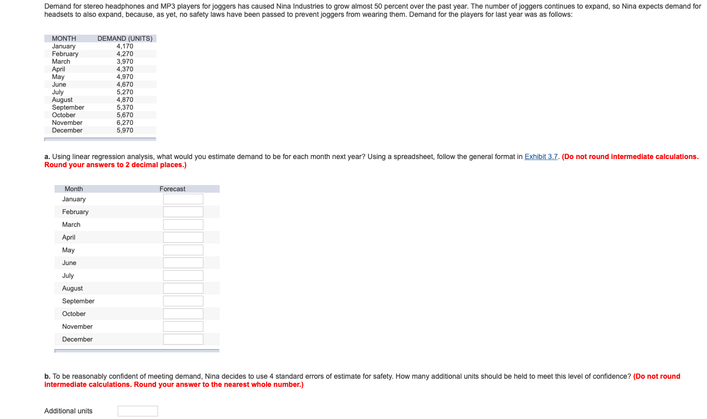 Demand for stereo headphones and MP3 players for