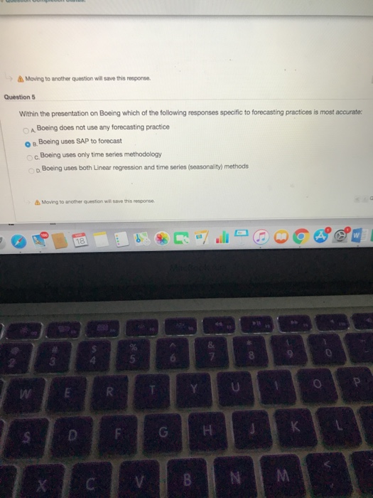 > Moving to another question will save this